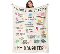ELLECILA Gifts for Daughter, Gift for Daughter Blanket 150 * 130cm, Daughter Gifts from Mum, Gifts for Daughters Adult, Daughter Gifts from Dad, Gift Ideas for Teenage Girls (Daughter)
