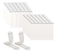 ELLECILA Large Picture Hanging Strips Heavy Duty, 50 Pairs(100 Strips) No Nails Picture Hanging Strips, Wall Hanging Strips, Frame Hanging Strips, Adhesive Picture Hooks
