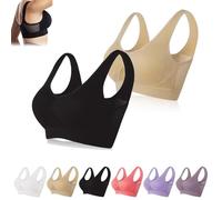 Ellecomfy Bras - Ultimate Breathable Support Bra Cooling Comfort Wireless Bra Breathable Lift Up Air Bras High Support (2pcs-h,4XL)