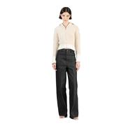 Elleme Plain Reverse Baggy Trousers Black size 36 | Wide Pants Outlet | Women | Black 36