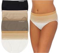 Ellen Tracy Women's 4 Pack Hi-Cut Seamless Gradient Panty