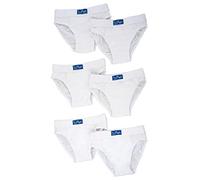 Ellepi Baby Briefs Elastic Cotton Pack of 6 Underpants Baby Solid Color Fancy Boxer Briefs Boy Years 2-3-4-5-6-7-8-9-10-11-12-13-14 Soft Elastic Hypoallergenic Colors Italy - White - 7-8 Years