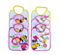 Ellepi Bib, Disney Minnie Mouse, Cotton, Waterproof, Newborn