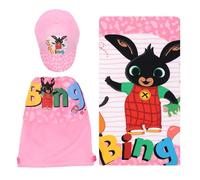 Ellepi Bing Disney Beach Towel Hat Backpack Set (Pink)