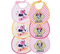 Ellepi Disney Baby Bibs Cotton Terry Waterproof Retro PVC Baby Feeding Months, Mum Childbirth Hospital Gift Idea Silicone Nursing Kit for Childhood Waxed Products Mickey Mouse, Minnie1, S