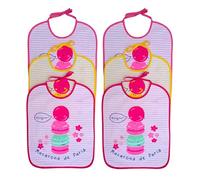 Ellepi Large Bibs Cotton Sponge Waterproof Retro PVC Jelly Months Mom Childbirth Hospital Gift Idea Birth Silicone Kit Breastfeeding Childhood Waxed Products, Girl Laces, One Size