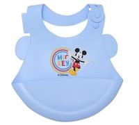 Ellepi Silicone Bib with Pocket Newborn Disney Minnie Mouse, Mickey, One Size