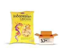 Ellert Indonesian Crackers 300g - Authentic Crispy Prawn Crackers Snack - Crispy Kerupuk Snacks - Traditional Asian Deep Fry Krupuk for Stir-Fry Sides, Parties, and Dipping