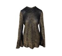 Ellery Preloved Inception Fluted Sleeve Top In Black Viscose Black