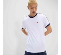 Ellesse Amadei Heritage Retro 80s Ringer T-Shirt White Cotton Casual Men Top New