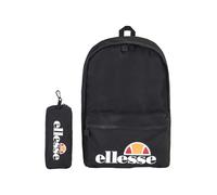 Ellesse Heritage Rolby Backpack + Pencil Case School College Sports Bag Black