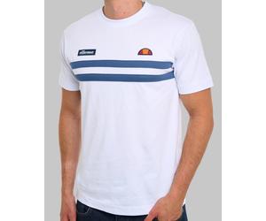 Ellesse Duo Stripe T Shirt White/Blue