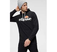 Ellesse Logo Print Hoodie Black