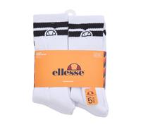 Ellesse Men's 5 Pack Crew Socks in White | Size: 7-11 Ellesse White 7-11