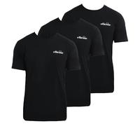 Ellesse Mens Azzini T-Shirt (Pack of 3) - Black - Black - S