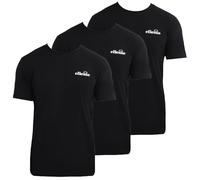 ellesse Mens Azzini T-Shirt, Three Pack, Black MED