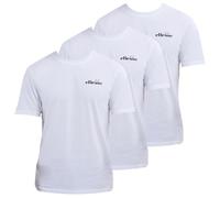 ellesse Mens Azzini T-Shirt, Three Pack, White, XL UK