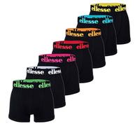 Ellesse Men's Boxer Shorts, Pack of 7 - Yema Boxer Shorts, Logo Waistband, Without Fly, Cotton Stretch, Black/Mutli2, XXL
