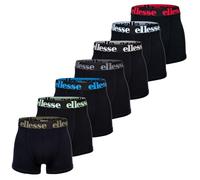 Ellesse Men's Boxer Shorts, Pack of 7 - Yema Boxer Shorts, Logo Waistband, Without Fly, Cotton Stretch, black/multi-coloured polka dots, M