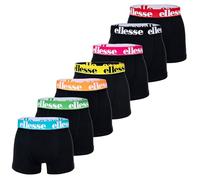 Ellesse Men's Boxer Shorts, Pack of 7 - Yema Boxer Shorts, Logo Waistband, Without Fly, Cotton Stretch, Black/Mutli1, M