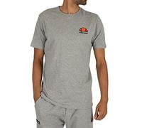 Ellesse Mens Cotton Crew Neck Tee Canaletto Logo Short Sleeve T-Shirt Grey
