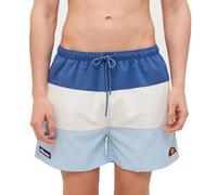 Ellesse Men's Cielo Swim Shorts, Tricolour Block Design, Navy/Off-White/Light Blue (UK, Alpha, L, Regular, Regular, Navy/Off White/Light Blue)