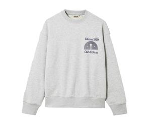 Ellesse Mens Club Di Corsa Sweatshirt - Light Grey - L - Light Grey - 80% Cotton/20% Polyester