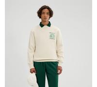 Ellesse Mens Club Di Corsa Sweatshirt - Off White - L - Off White - 80% Cotton/20% Polyester