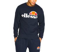 ellesse Mens Cotton Crew Neck Print Logo Sweatshirt Black Blue Grey Sweat Top