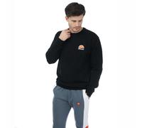 Ellesse Mens DIVERIA SWEATSHIRT in Black Cotton - Size X-Small