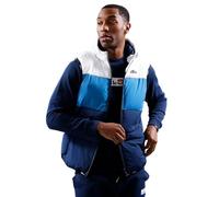 ellesse Mens Gilet Apice Hooded Bodywarmer Puffer Waistcoat Navy/White/Blue SZA12289 (UK, Alpha, XS, Regular, Regular, Navy/White)
