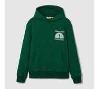 Ellesse Mens Graphic Hoodie Run Club di Corsa Hoodie Dark Green