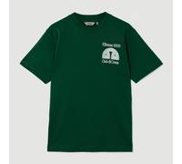 Ellesse Mens Graphic T-Shirt Run Club Di Corsa Tee Dark Green