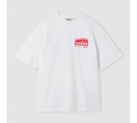Ellesse Mens Graphic T-Shirt Suaven Relaxed Fit Tee White