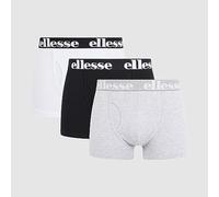 Ellesse Mens Boxer Shorts Hali Underwear 3 Pack Multi Black Grey White