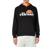 ELLESSE Men's Hoodie Sweatshirt, Black, L