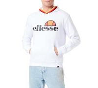 ELLESSE Men's Hoodie Sweatshirt, Optical White, XL