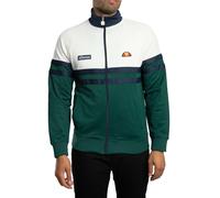 Ellesse Men's Rimini Track Jacket, Off White/Dark Green, M