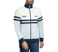 Ellesse Men's Rimini Track Jacket, Off White/Light Blue, L