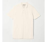 Ellesse Mens Senago Polo Shirt - Off White - XL - Off White - 52% Cotton/44% Polyester/4% Elastane