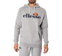 ellesse Men's SL Gottero Pullover Hoodie, Grey Marl, S