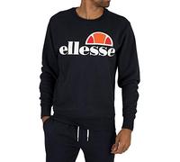 ellesse Mens Cotton Crew Neck Print Logo Sweatshirt Black Blue Grey Sweat Top