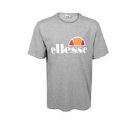 Ellesse Men's T-Shirt Short Sleeve Logo Large 100% Cotton, Grey Melange, XL