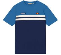 Ellesse Mens T-Shirt Venire Crew Neck Logo Branded Cotton Tee in Blue / Yellow