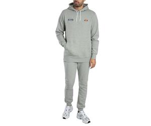 Ellesse Men's Traccota Pullover Hoodie Tracksuit, Grey Marl, L