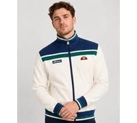 Ellesse Mens Vignola Zip Up Track Top Vintage Tracksuit Jacket Retro Ecru Navy