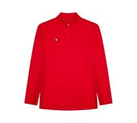 Ellesse Mens Zip Neck Long Sleeve Midlayer Sweatshirt in Red - Size Large
