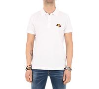Ellesse Polo Man Short Sleeve Logo Patch Embroidery 100% Cotton - White - L