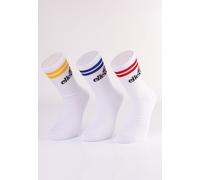 Ellesse Unisex Socks Pullo Pack Of 3 SAAC1208, Color:white, Size:12-14