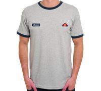 Ellesse Retro T Shirt Light Grey Marl/Navy